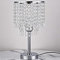 Charocean Lámpara de noche de cristal de cristal, lámpara de mesa para el hogar, pantalla con redonda E27, lámpara de noche para dormitorio, salón, habitación de niña, color blanco