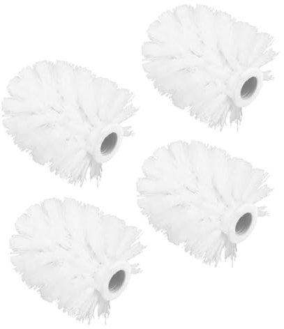 WATIIFUFU 4 Stück Ersatzbürstenkopf Kunststoff Toilettenbürstenkopf Rund Langlebig Praktische Reinigung Für Wc Badezimmer