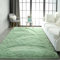 HOKXUAN Tapis de Salon, à Poils Longs 90 x 190 cm Moelleux à Poils Courts, Extra Large Tapis Salon, Chambre, Tapis Extrieur Personnalisable Au Mètre pour Salon Chambre, Vert