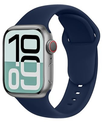 SRena SBC1A for Cinturino Apple Watch 38 40 41 42 44 45 46 mm,Ultra e Ultra 2,SE,Serie 7/8/9/10 - Compatibile con Tutti i Modelli,Blu Mariana
