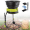 2500 W Trituratore Elettrico Giardino per Foglie Con Sacco Raccolta E Ruote 8.000 Giri/Min,Tritura Fino a 208 Litri Foglie Al Minuto,Senza Lame,per Foglie Erba E Sfalci Giardino,Powercord×60m