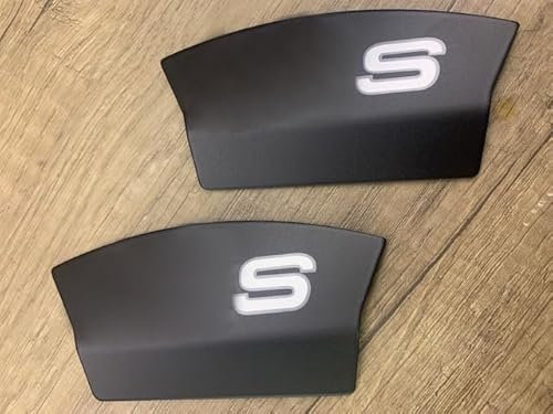 Satin Black Rear Brake Caliper Covers - Fits Audi RS4, RS5, RS6, RS7.