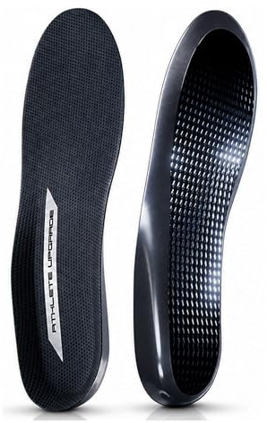 Semelles en fibre de carbone - pour chaussures de sport - Athlete Upgrade® Modèle Thunder (M (EU 40-43))