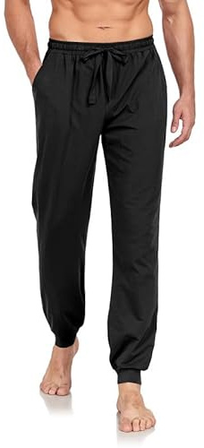 COLORFULLEAF Men’s Pyjama Bottoms Soft Knit Loungewear Comfort Jogging Tracksuit Bottoms Pants with Pockets