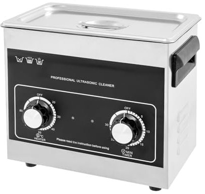 DOPBENT 3.2L Professioneller Ultraschallreiniger mit Heizung Timer, 120W Edelstahl Ultraschallreinigungsgerät, Ultraschallgerät mit Knopfsteuerung für Schmuck Brillen Uhren Gläser Ultrasonic Cleaner