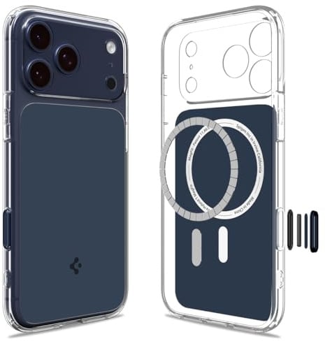 Spigen Ultra Hybrid T MagFit Case for iPhone 17 Pro Max (2025), Compatible with MagSafe Accessories [Anti-Yellowing] [Camera Control Covered] [Military-Grade Drop Protection] - Matte Blue