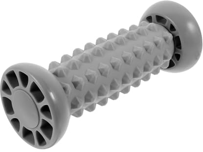 BATHVEVE Faszienrolle Massage Stick für Beine und Nacken Multifunktionaler Calf Roller zur Muskelentspannung Handlicher Fußroller für Zuhause Grauer Massage stab zur Stresslösung