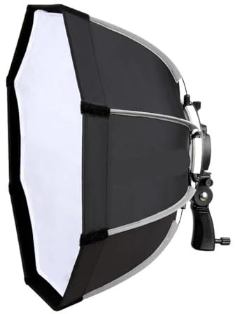 Compatibile con flash Canon: softbox con ombrello ottagonale da 55-120 cm con griglia a nido d'ape(Softbox 55cm)