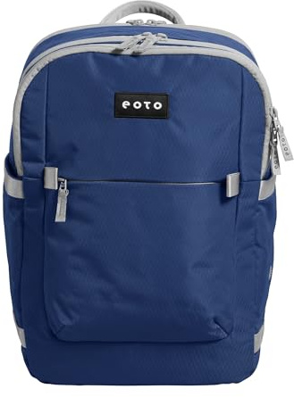 EOTO Rucksack TIDY22 Nachtblau, Daypack für Uni, Reisen, Job und Freizeit, nachhaltig, ergonomisch, wasserabweisend, Multifunktions-Rucksack, Lifestyle Rucksack, Damen, Herren, 22 L