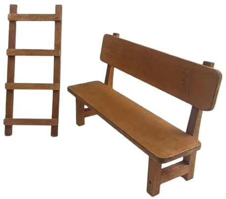 Foldable Retro Stool Photography Props Studio Accessories Baby Photoshoots Long Chair