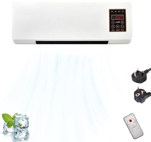 Tragbare Mini-WandTragbare Wandventilator, leise und schnell kühlend und heizend, keine Installation erforderlich, Split-Max-Design