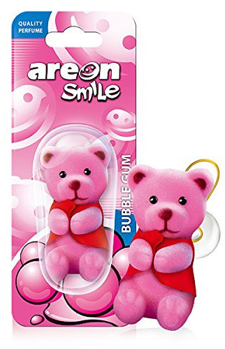 Areon Smile Désodorisant pour voiture Motif ours rose 3D à suspendre