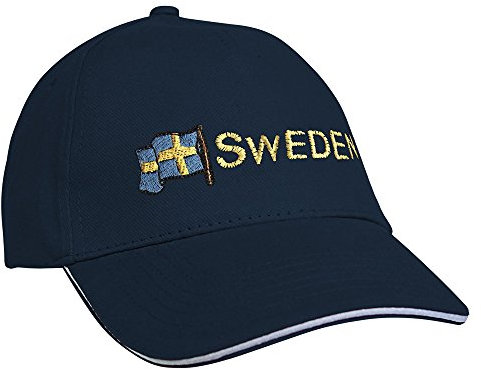 Baseballcap mit Einstickung Fahne Flagge Sweden Schweden 68020 versch. Farben Farbe Navy