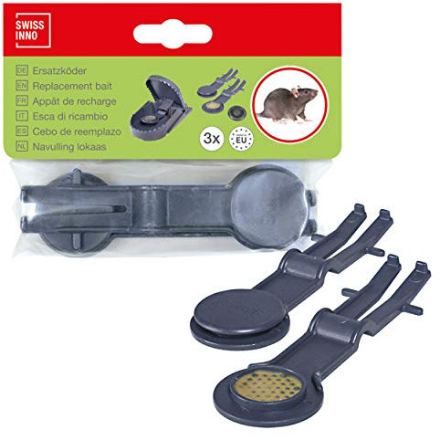 SuperCat Ersatz-Köder für Rattenfalle: Giftfreies Naturprodukt, harmlos für Kinder & Haustiere, 2 x 3er Set