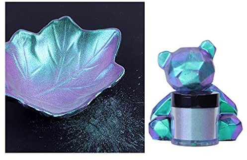 PHILSP Chamäleon-Pulver Color Shift Glimmerpulver für Epoxidharz, Perlen, Pigmentpulver zum Bemalen von Seife, Schleim, mehrfarbig, Chamäleon-Pulver 2