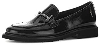 Gabor Damen Slipper, Frauen Slip On,Slip-ons,Mokassins,Halbschuhe,Slides,Schlupfschuhe,schluepfschuhe,Loafer,schwarz(Altsilber),42 EU / 8 UK