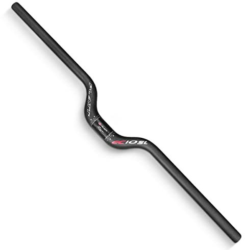 Mountainbike Lenker Fahrrad Lenker 31.8mm Carbon MTB Lenker 580/600/620/640/660/680/700/720/740mm Downhill Lenker (Color : Black, Size : 620mm)