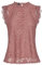 PIECES Pcolline SL Lace Top Noos BC Pizzo, Canyon Rose, XL Donna