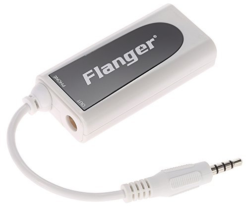 HUIOP FC-21 Adaptador de Conector de Guitarra para Guitarra eléctrica,bajo a teléfono móvil,Tableta,Compatible con/iPad,Tableta,teléfono Inteligente Android con Conector de Audio de,Audio Converter