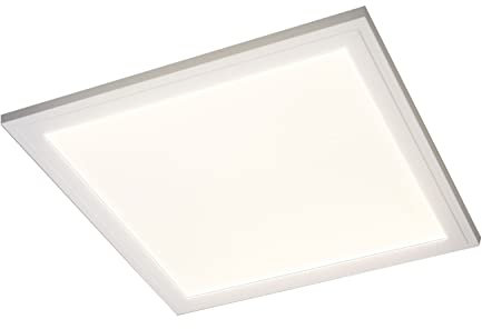 casa NOVA LED-Deckenleuchte - Weiß - Metall - 29,5 x 29,5 cm - Deckenlampe Wohnzimmerlampe