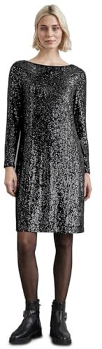 STREET ONE Damen A144279 Pailletten-Kleid,Sparkling Silver,36