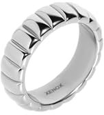 XENOX® Bold Bubble Ring - Damen Ring aus hochwertigem Edelstahl, 100% Wasserfest | X2671/58