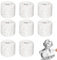 MOKIDO Gipsbinden Set, 8 Rollen Gibsbindenden Zum Bastel, 5cm x 2,7m Gipsbinde Rolle, Babybauch Gipsabdruck, Gipsbinden zum Basteln Baby Bauch Modellbau Kunst, Schnelltrocknend