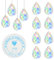 12 STK Sonnenfänger Kristall, Suncatcher Prisma Kristalle zum Aufhängen, 38x24mm Lichtfänger für Kronleuchter Anhänger Garten Sonnenfänger Fenster Deko Bastelset Hanging Crystal Ornaments + 18m Seil
