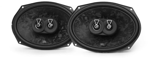 JBL Stage3 968MF 6x9 in / 15x23 cm 3-Way Oval Coaxial Car Speakers | 80 W RMS / 640 W Peak, 92 dB, 4 Ohms, 40 Hz-20 kHz - Plus One Fiberglass Cone - Dual PEI Tweeter - Sold as Pair