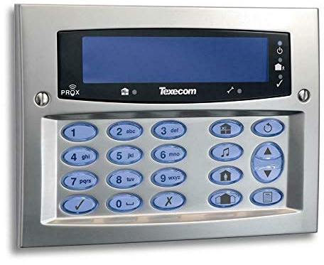 Texecom DBD-0129 Premier Elite SMK Surface Mounted Decorative Keypad Built-in Proximity Tag Reader Grade 3 - Satin Chrome
