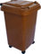JfM The-Wheelie-Bin-Company Mini Wheelie Bin 50L Brown with Castors