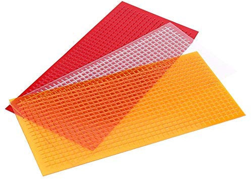 DEWIN Lights Repair Film, Auto Lens Repair Kit Car Lights Crack Repair Film Multi-Pack Headlight Taillight Repair Tools(3 Pieces/1 Red+1 Amber+1 Clear)