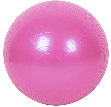 mothcattl Gymnastikball 45 cm Anti-Burst Gymnastikball mit Pumpe, Schweizer Ball für Yoga, Pilates, Schwangerschaft und Fitness, Rose