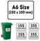 4 Set of A6(100 x 150 mm) Size Personalised Custom Multi Color Wheelie Bin Stickers with Your House Number, Digit, Letter & Road Name,Waterproof Labels or Decals#PBN02 Stickers Limited