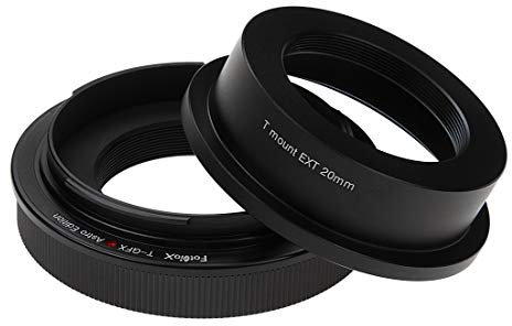Fotodiox Objektiv Mount Astro Adapter Kompatibel mit T-Mount (T/T-2) Screw Mount Teleskope an Fujifilm Fuji G-Mount GFX spiegellose Kameragehäuse für Astronomie