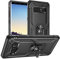 Pegoo Galaxy Note 8 Hülle, Handyhülle Dual Layer Hybrid Harte Rüstung Drop Resistance Handys Schutzhülle für Samsung Galaxy Note 8 (Schwarz)