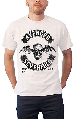 Avenged Sevenfold T Shirt Moto Seal Band Logo Nue offiziell Herren Weiß L