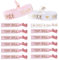 11 pcs JGA rosa Armbänder im Set 1 the Bride und 10 Bride Tribe Armbänder Wristbands für Junggesellinnenabschied Braut mit goldener Schrift, elastisch, weich und hochwertig
