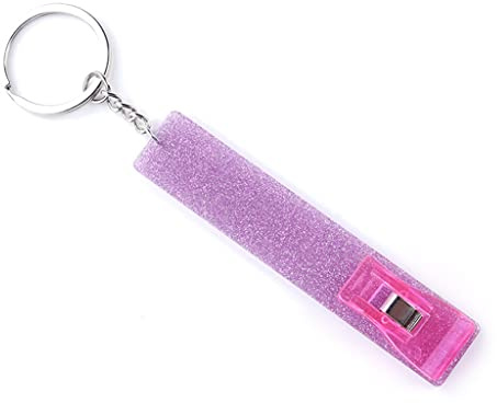 PHILSP Porte-clés extracteur de carte pour ongles longs en acrylique - Pour carte bancaire - Porte-clés pour femme - Multicolore - 14