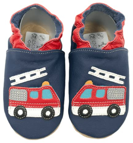 HOBEA-Germany Kitaschuhe Safestep, Kinderhausschuhe, Lederschuhe