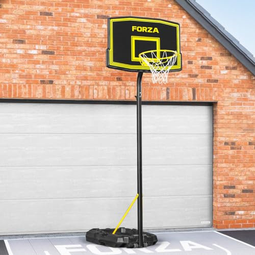 FORZA verstellbares Basketballreifen- und Standsystem | 4 Größen | Basketballkorb & Ständer | Basketball-Reifen | Für Kinder und Erwachsene (JS220 (Junior), Basketballkorb nur)