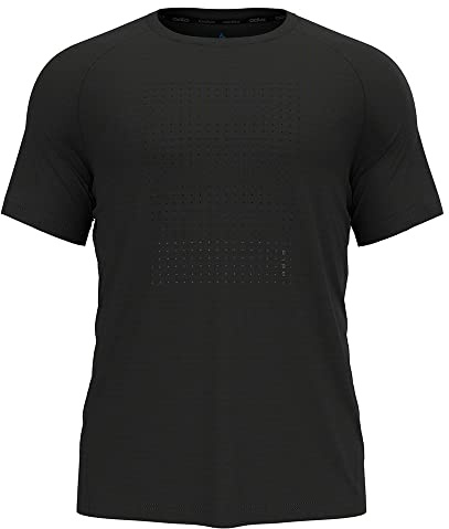 Odlo Herren Essential Print Kurzarm Laufshirt (1er Pack)