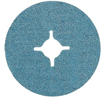 FEIN Fiberschleifscheiben 125 mm, 60er Korn, 25 x Schleifscheiben für Winkelschleifer, Zum Schleifen von Stahl und Edelstahl, Ideal zur Kantenbearbeitung