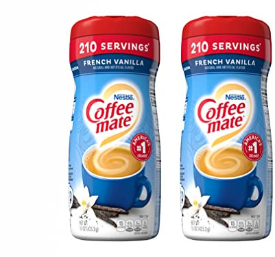 The Bramble Bay Coffee-Mate French Vanilla Powder Creamer 425,2 g | Trasforma il tuo caffè in una calda prelibatezza | Confezione da 2
