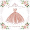 Quinceanera Guest Book: Guest Sign In Book For Quince Party - Gift Log and Thank You Sent Tracker - Delicate Blush Rose Gold Gown Tiara Floral Cover