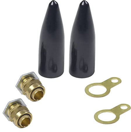 BW25 Economy 25mm Non-LSF Indoor Brass Cable Gland Kits for SWA Armoured Cables Suitable for Indoor use for Sockets & Junction Boxes (M25) (Kits of 2)