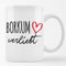 huuraa Kaffeetasse Borkum verliebt Geschenk Tasse Weiß 330ml Borkum Geschenkidee