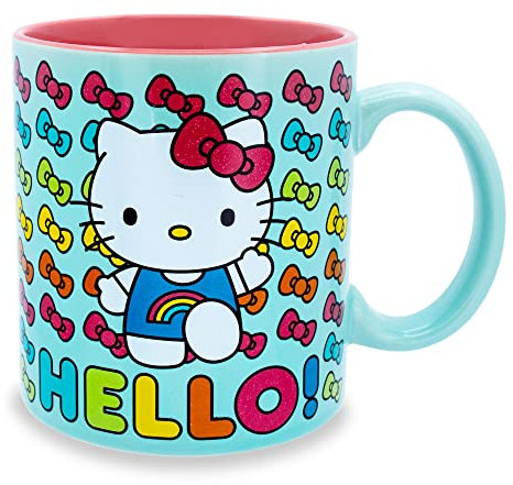 Silver Buffalo Mug en céramique Hello Kitty et ses amis Hello Rainbows 591 ml