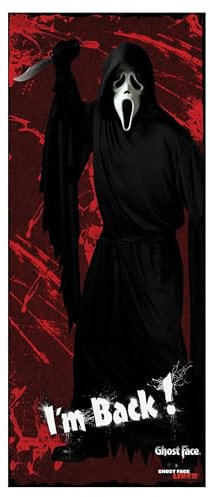 Ghost Face Door Cover Halloween Decor