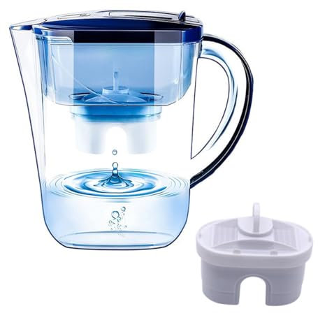 3.5L Water Filter Jug for Clean,Healthy and Better Tasting Water With 1 Standard Filter.Water Filter for Reduction of Microplastics, Chlorine, Limescale and Impurities.